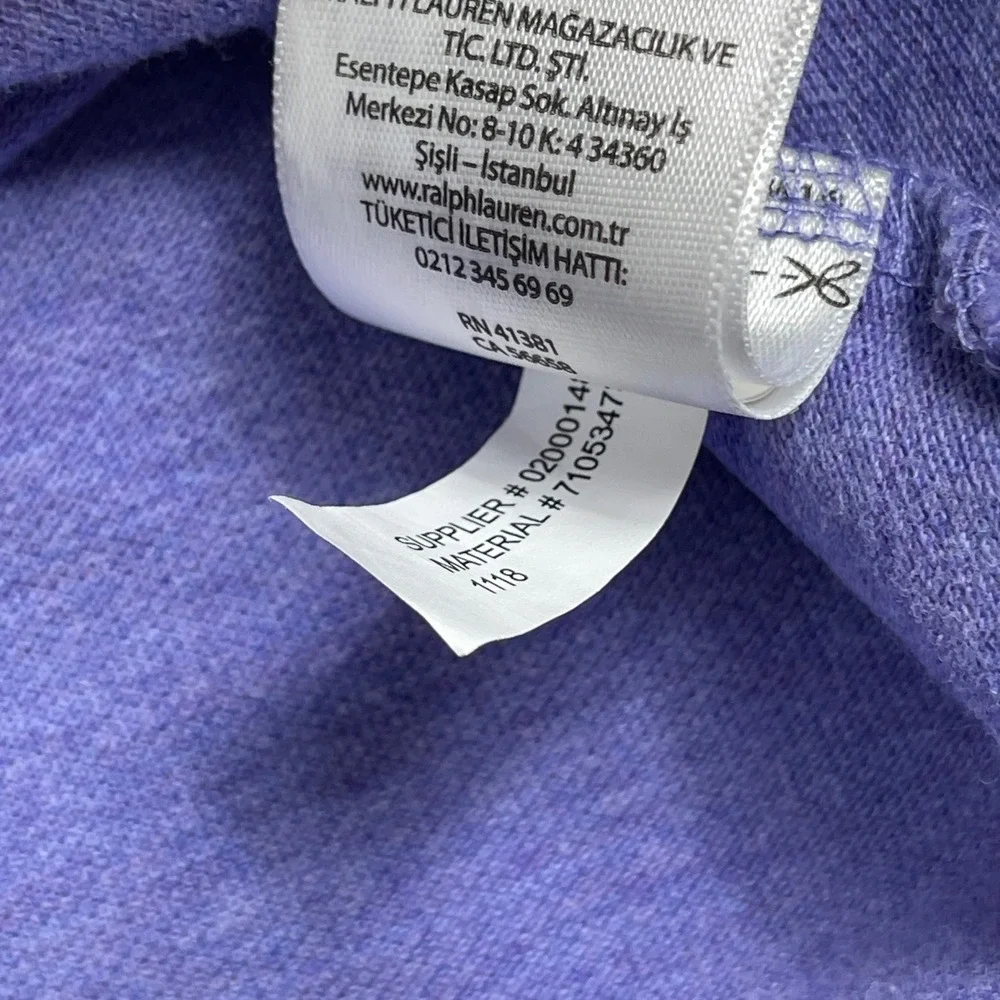 Polo Ralph Lauren Polo Mens Medium Purple Classic Fit Pony Logo Preppy Casual